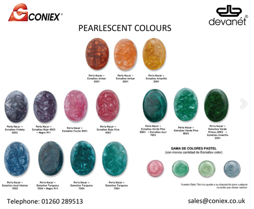 Coniex pearescent colours