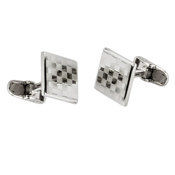 Checkered Sterling silver cufflinks