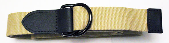 Devanet D ring 5735-35 with leather tabs